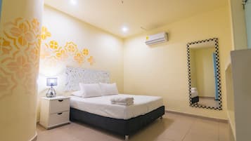 Design-huone | Äänieristys, ilmainen Wi-Fi, vuodevaatteet