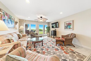 TV - Needle Rush Point C11 | 2 Pools, Docks w/Slips | Walk to FloraBama | Beachfront | My Beach Getaways (Pensacola)