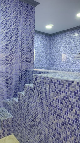 Ducha, toallas, papel higiénico