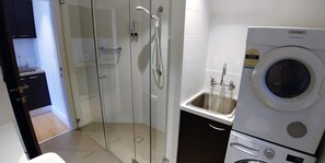 Shower, hair dryer