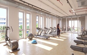 Fitness facility - Trendy Landstraße 1BR w/ Gym & Pool, nr Restaurants, by Blueground (Vienna)