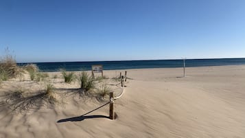 På stranden, liggestole