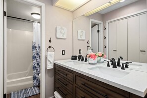 Condo (Snowmass Mountain D1) | Bathroom | Hair dryer, towels