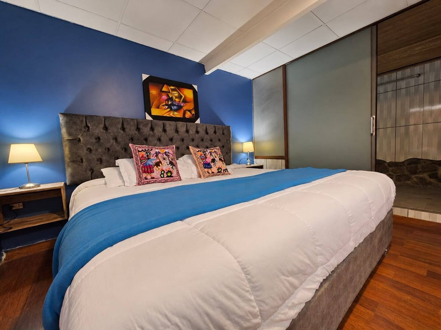 Lakens van Egyptisch katoen, luxe beddengoed, donzen dekbedden