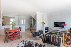 TV, fireplace, offices - Unique City View Apartment in De Waterkant 207 DWP (Cape Town)
