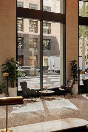 Sitteområde i lobbyen