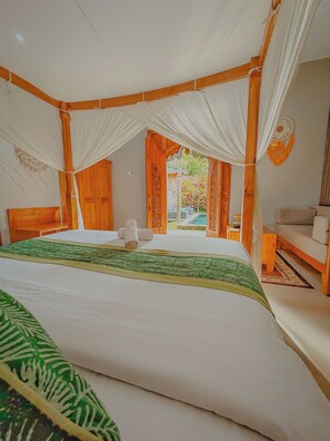 Honeymoon Villa | 1 bedroom, premium bedding, memory foam beds, in-room safe - Ubud Suarga Private Pool Villa (Ubud)