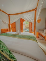 1 habitación y ropa de cama de alta calidad