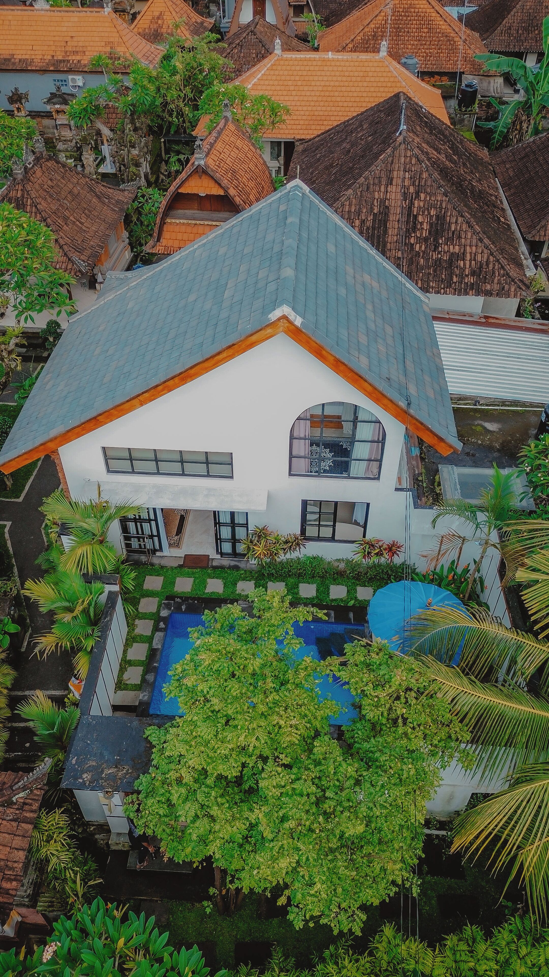 Façade de l’hébergement