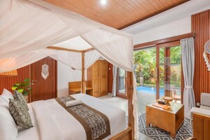Villa romántica | 1 dormitorio, ropa de cama de alta calidad, colchones viscoelásticos