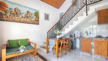 Vila premium | Sala de estar | Smart TV 40 cm com canais a cabo