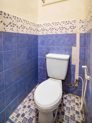 Shower, bidet, towels