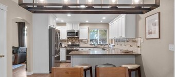 Relax in DOG-Friendly Modern Farmhouse Stye | A Stroll Away from Downtown Eagle! BBQ & Patio!