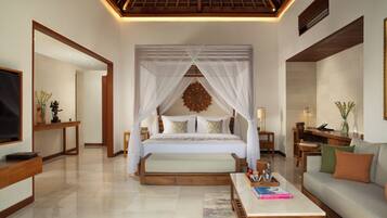 Villa, 1 Bedroom (View) | Premium bedding, free minibar items, in-room safe