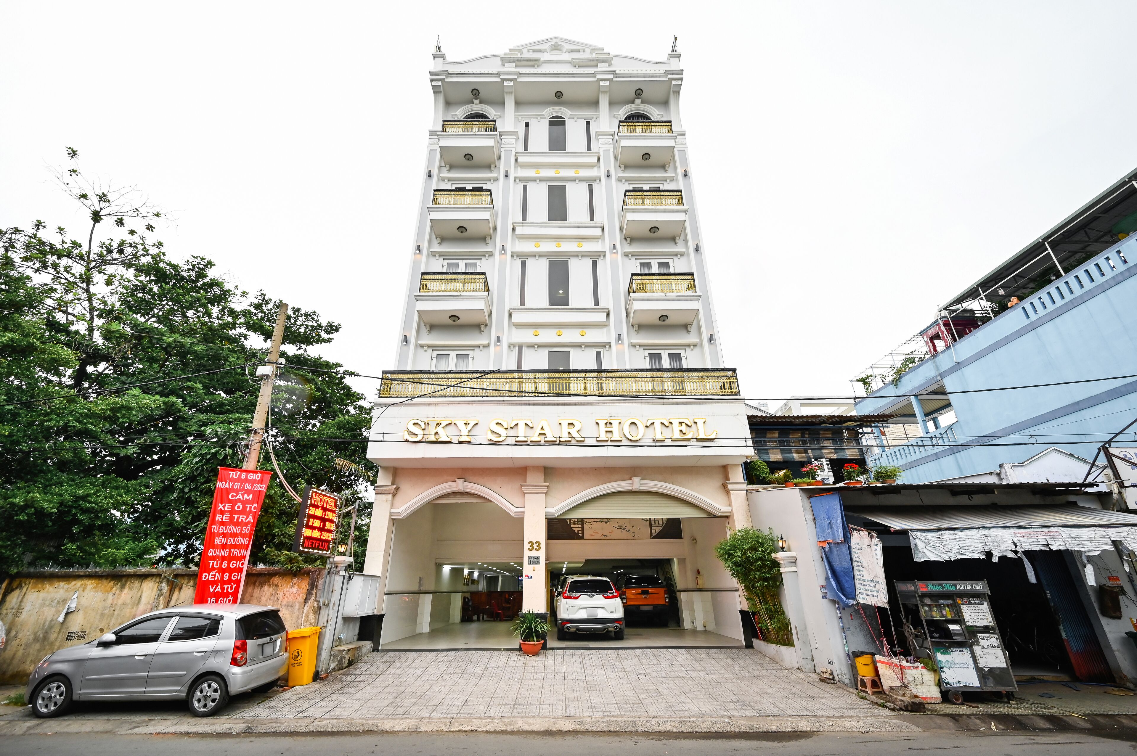 Voorkant van accommodatie