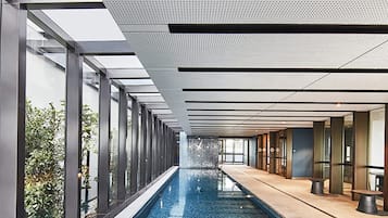 Indoor pool, a heated pool