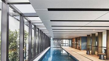 Indoor pool, a heated pool