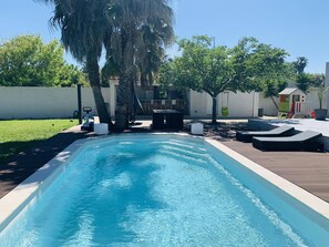 Utomhuspool och uppvÀrmd pool