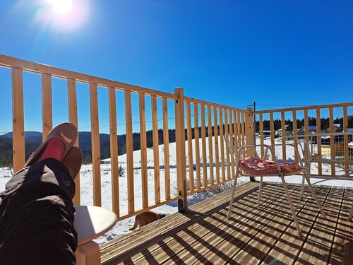 Chalet 'En Bois Tout Confort' with Mountain View, Private Terrace and Private Garden