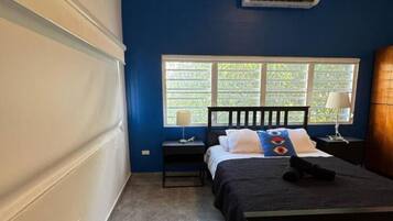 1 bedroom, blackout curtains, iron/ironing board, WiFi