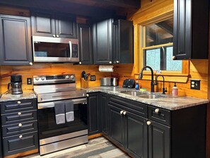 Fridge, microwave, oven, stovetop - Higher Standards-RRG-Hot Tub- Hand Crafted Detail (Campton)