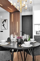 Penthouse One-Bedroom Apartment | Living area