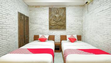 Kamar Twin Standar | Wi-Fi gratis dan seprai linen