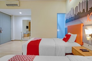 Chambre Deluxe avec lits jumeaux | Bureau, espace de travail pour ordinateur portable, Wi-Fi gratuit