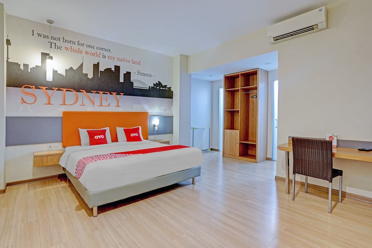 Kamar Double Deluks | Meja kerja, ruang kerja ramah laptop, Wi-Fi gratis, dan seprai linen