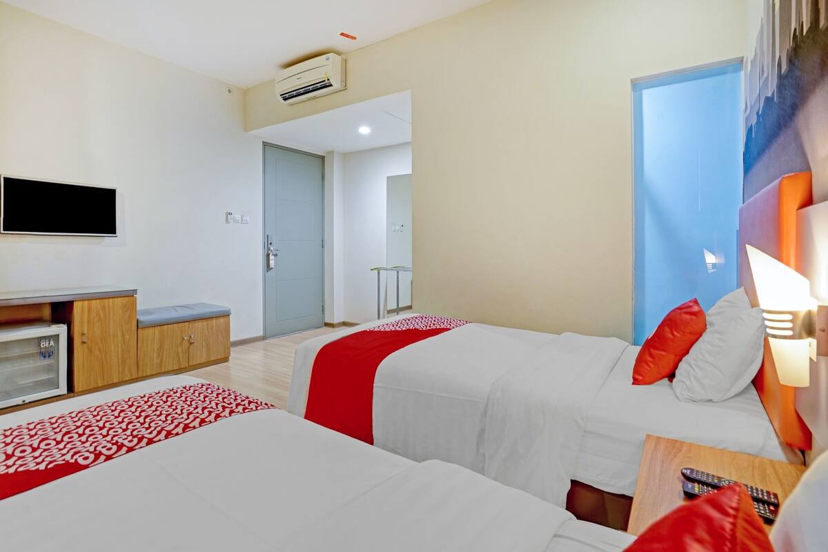 Kamar Twin Deluks | Meja kerja, ruang kerja ramah laptop, Wi-Fi gratis, dan seprai linen