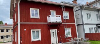 Bagaren just beside the Vasaloppet finish line portal