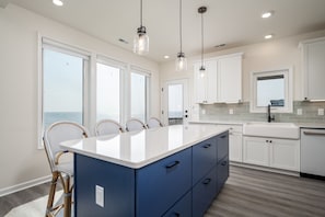Fridge, microwave, oven, stovetop - 5 Maryland Avenue - Beach Front on Broadkill Beach! (Milton)