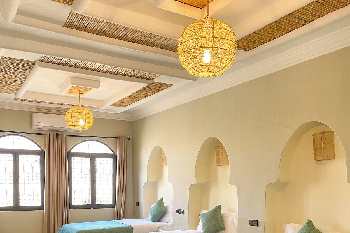 Down comforters, pillowtop beds, individually decorated, desk