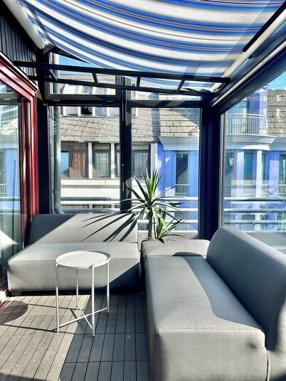 Boulevard City-Loft mit Dachterrasse und Massagesessel K4