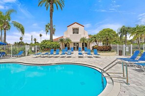 A heated pool