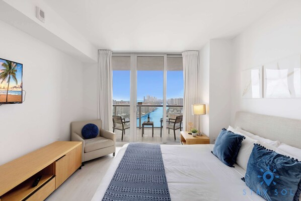 1 bedroom, iron/ironing board, travel crib, WiFi