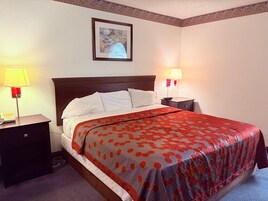 Escritorio, wifi gratis, ropa de cama