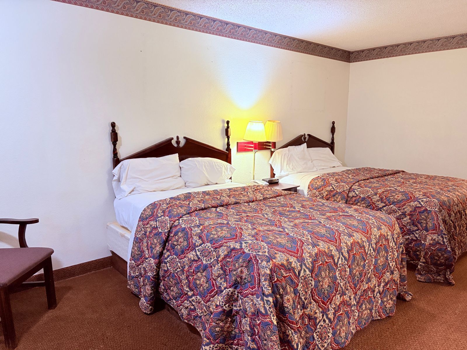 Room, 2 Queen Beds, Non Smoking | Desk, free WiFi, bed sheets