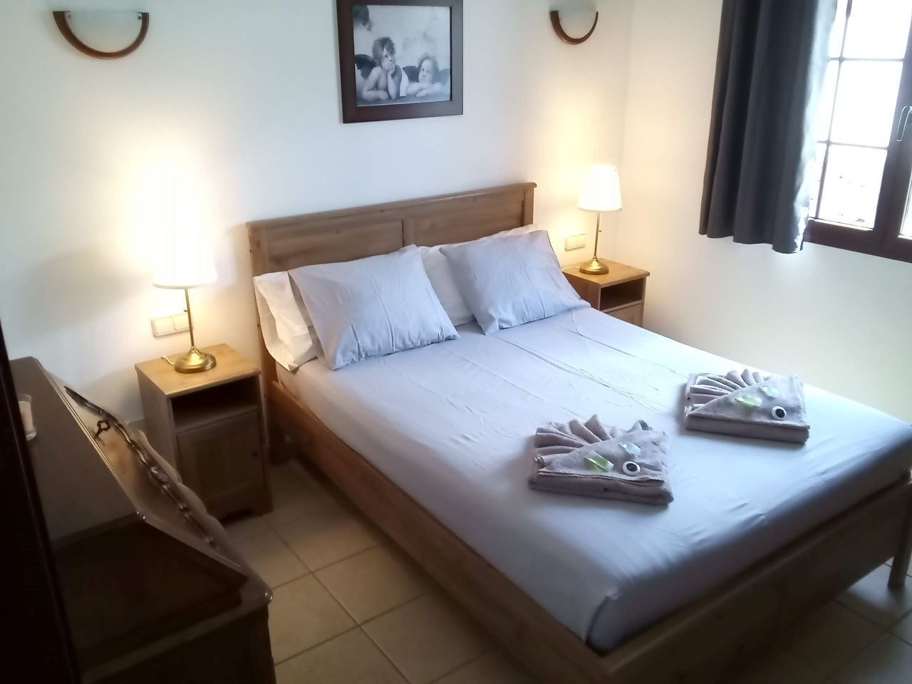 2 bedrooms, in-room safe, iron/ironing board, travel crib