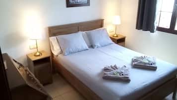 2 bedrooms, in-room safe, iron/ironing board, travel crib