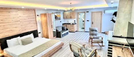 Habitación romántica, 1 cama King size | Ropa de cama de alta calidad y camas Select Comfort