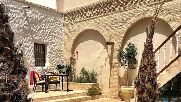 Terrace/patio - Riad Dar El Caid. Palais Siecle XIV (Tozeur)