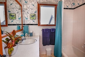 Jetted bath, hair dryer, towels, soap - Make your plans to visit the White Squirrels! (Marionville)