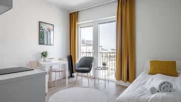 Studio Standard | 1 chambre, bureau, rideaux occultants, chambres insonorisées