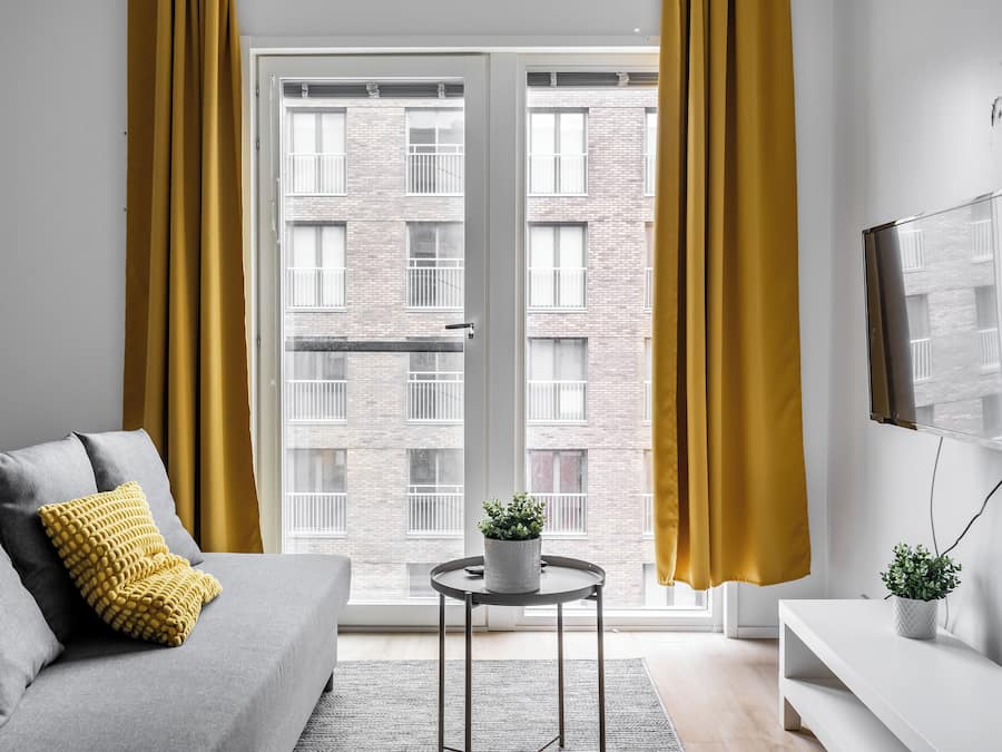 Standard Apartment, 1 Bedroom | Living area | Flat-screen TV