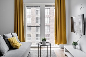 Standard Apartment, 1 Bedroom | Living area | Flat-screen TV