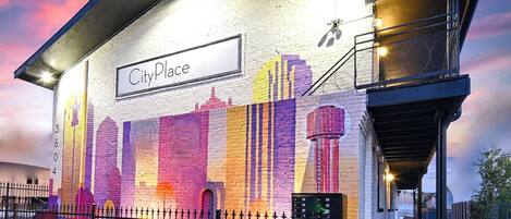 Vista frontal de la propiedad