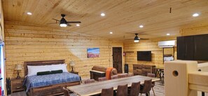 Family Cabin, Multiple Beds | Living area | Smart TV - Muddy Creek Mining Company (Hanksville)