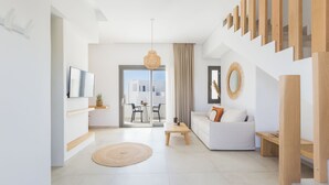 Toetasjesleilighet, 1 soverom, delvis sjøutsikt (Maisonette)