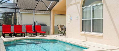 A heated pool